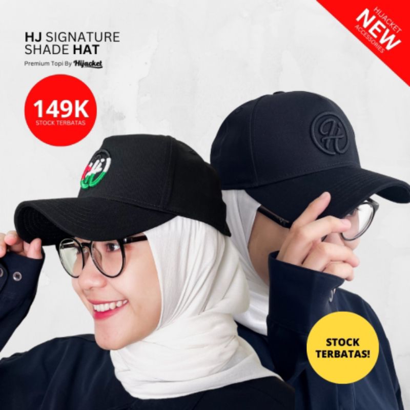 HJ Signature Shade Hat - Midnight Black