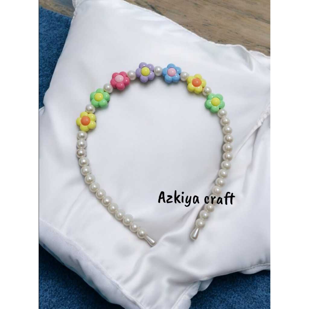 Bando anak perempuan lucu seri bunga mutiara bondu anak bunga warna