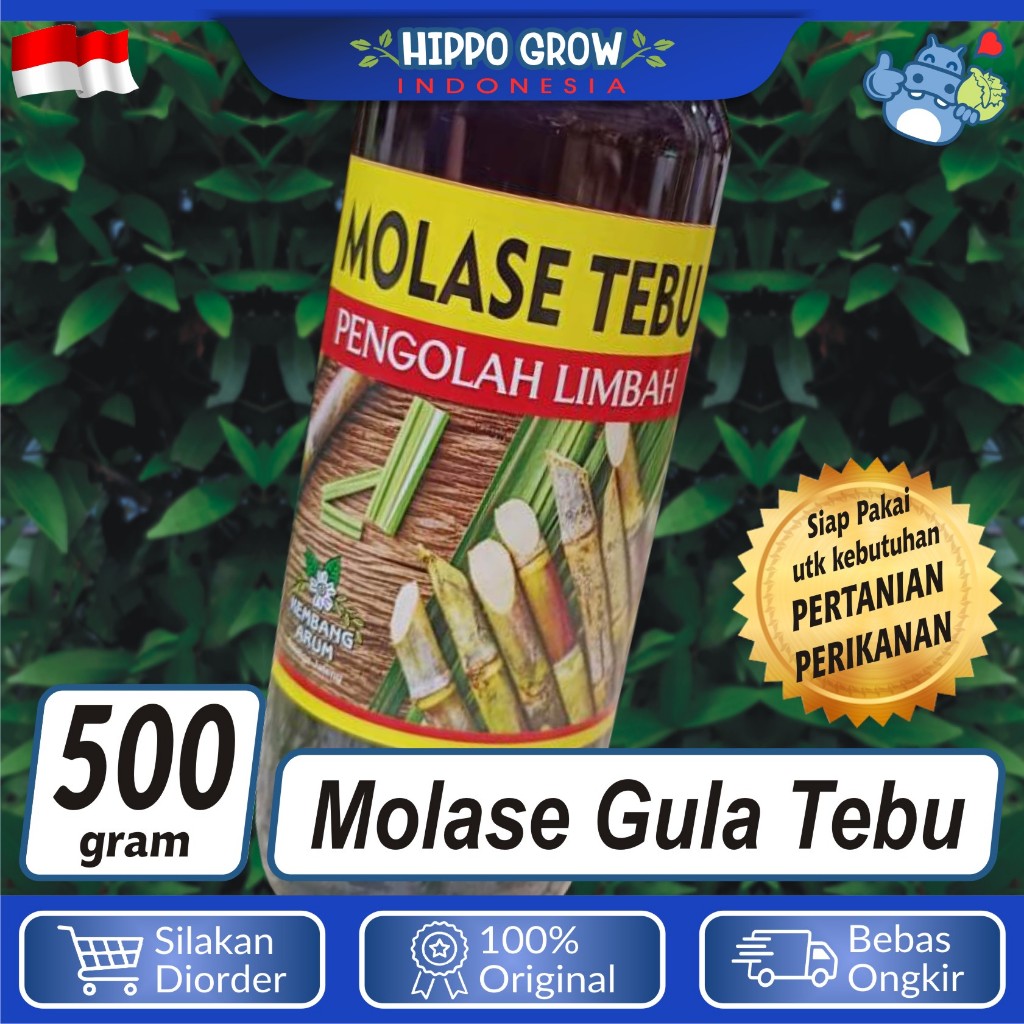 Molase Kental Asli Tetes Tebu Murni Pengolah Limbah Organik Pupuk Tanaman Pakan Ternak Air Tambak