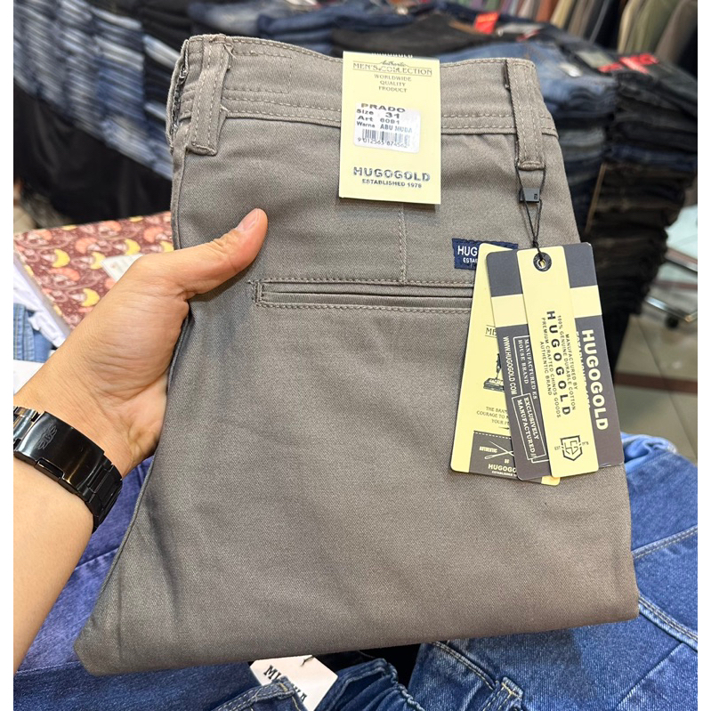 Cinos pria HUGO GOLD/cinos panjang pria slimfit/cinos pria/chinos pria slim fit/chinos pria premium/