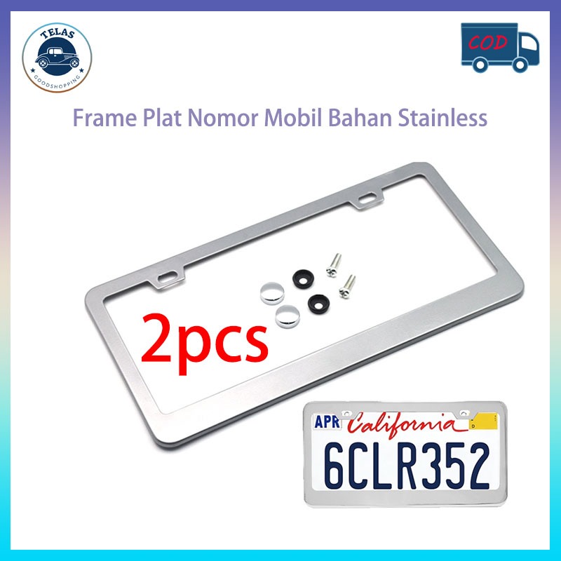 Dudukan Plat Nomor Mobil | Tatakan Plat Nomor | Cover Plat Nomor Mobil Universal  Bahan Stainless