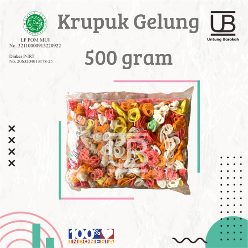 

Kerupuk GELUNG Warna. Kerupuk Seblak. Toping seblak 500 Gram