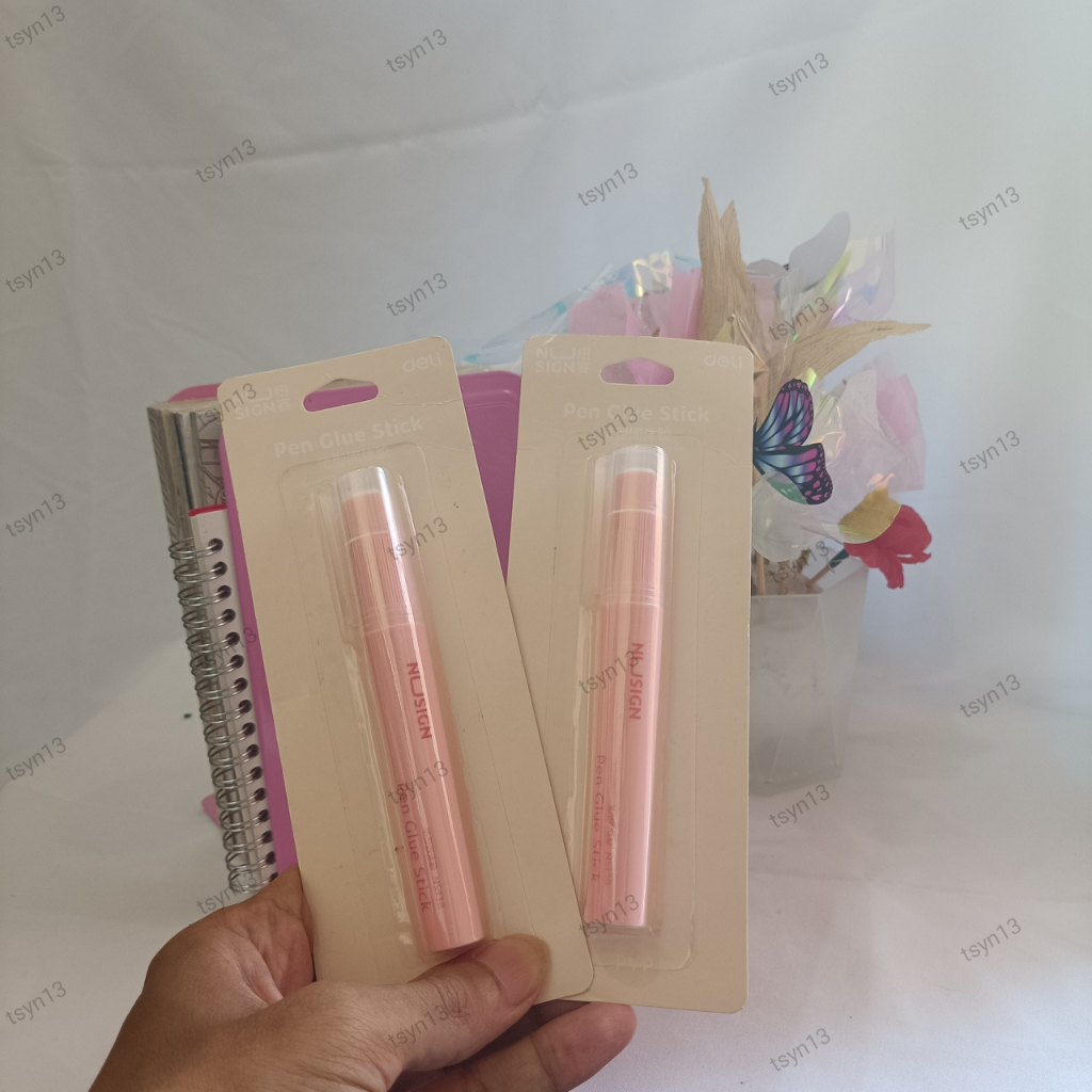 

Deli Nusign Pen Glue Stick / Lem Stick Berbentuk Pen PVP 5g Warna Pastel NS138 Pink