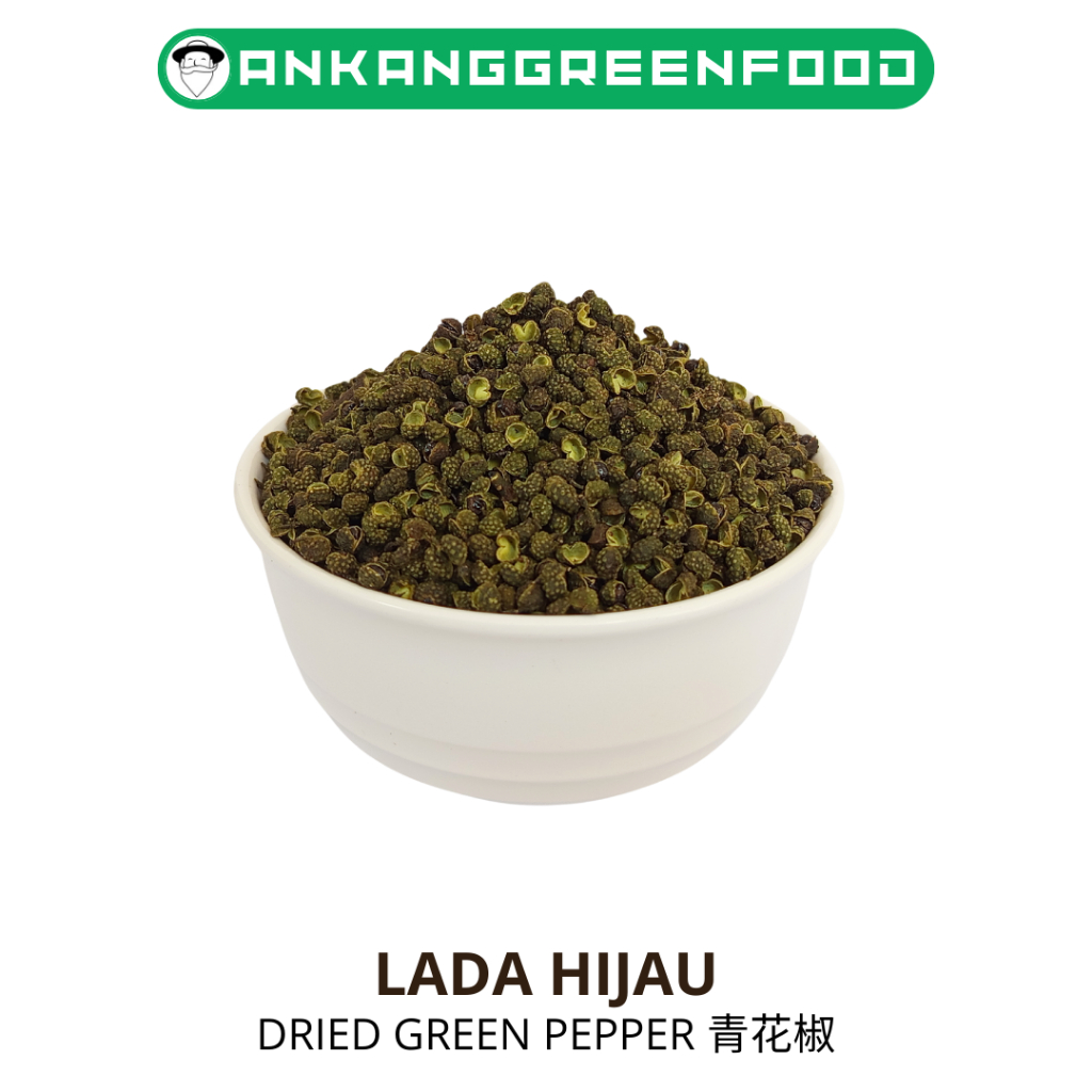 

[250-500gr] LADA HIJAU / DRIED GREEN PEPPER / QING HUA JIAO 青花椒