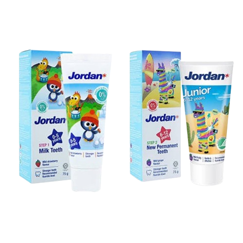 JORDAN TOOTHPASTE STEP 1 & STEP 2