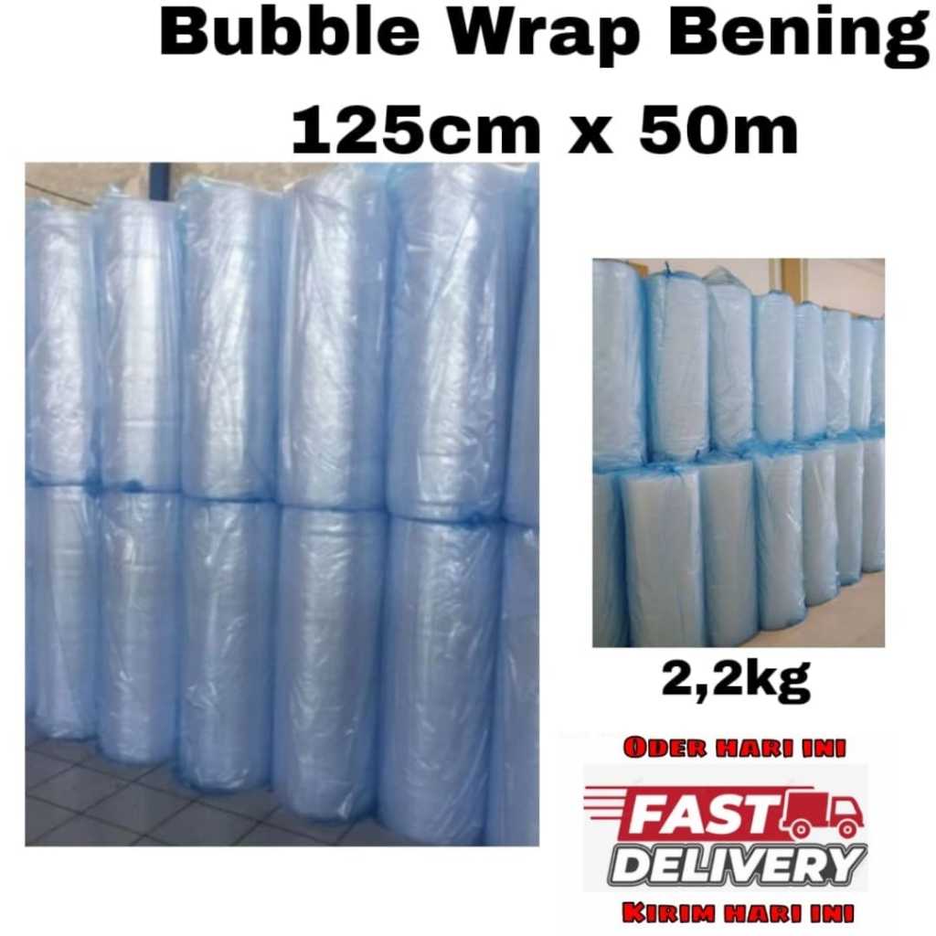 

Bubble wrap bening 2,2kg 125cm x 50meter