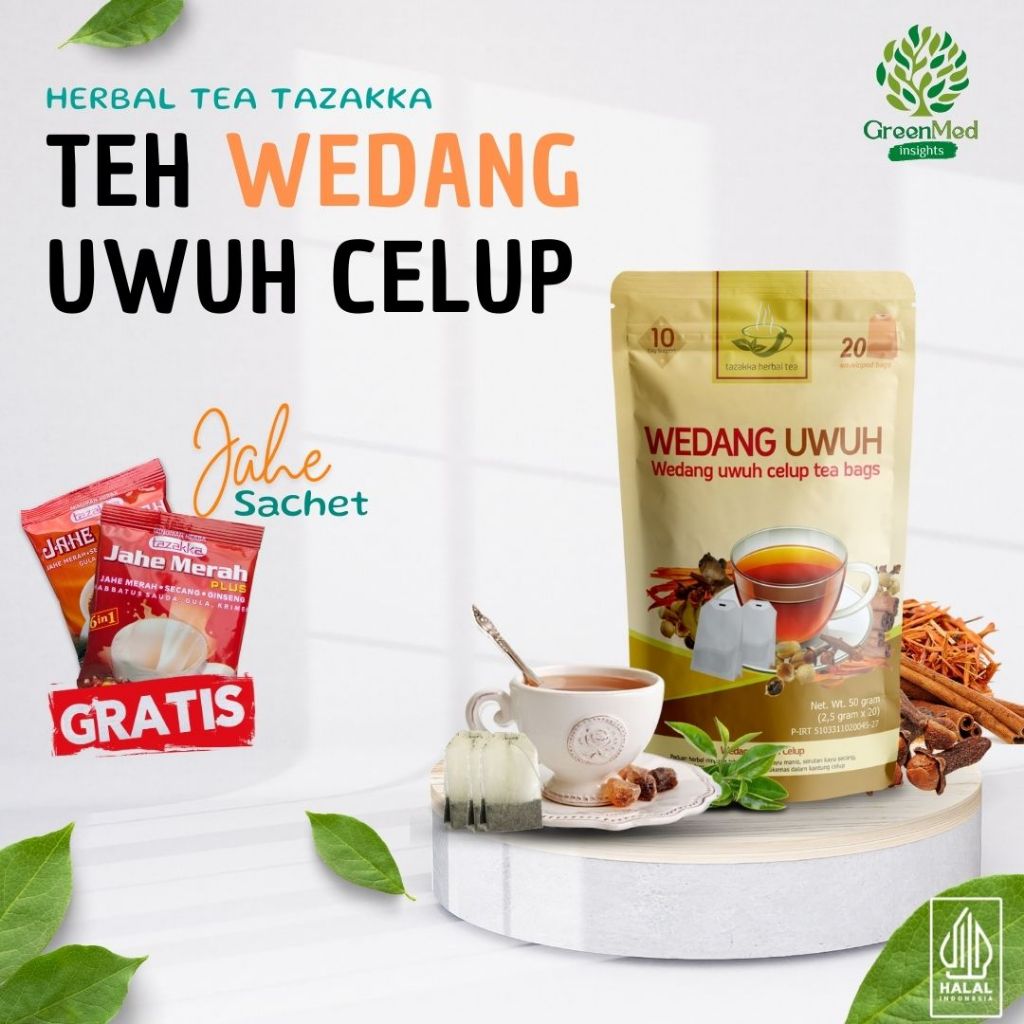 

Wedang Uwuh Komplit Tazakka Isi 20 Kantung Tea Bag Teh Celup Herbal Minuman Kesehatan Antioksidan