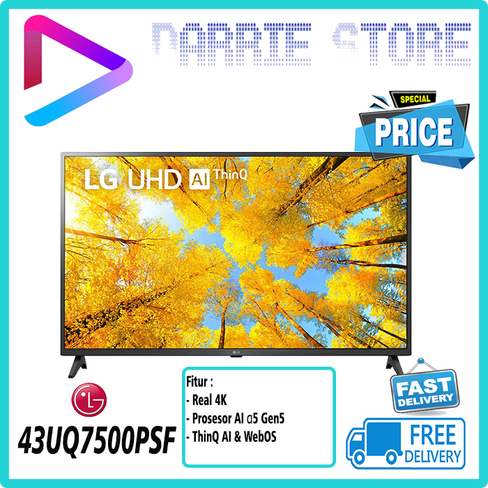 LG TV 43UQ7500PSF 43 INCH SMART TV 4K UHD 43UQ750 43UQ75 43UQ7500