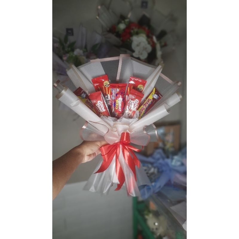

Buket Snack / Buket Kue / Buket Jajan / Buket Chiki /Buket Murah / Buket Bangka