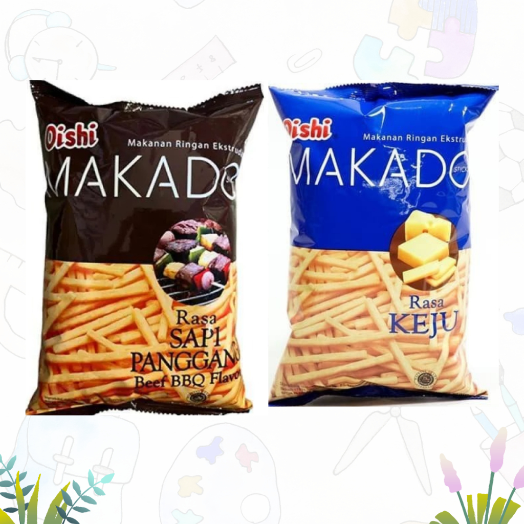 

Oishi Snack Stick Makado Rasa Keju l Rasa Sapi Panggang 60gr (pcs)