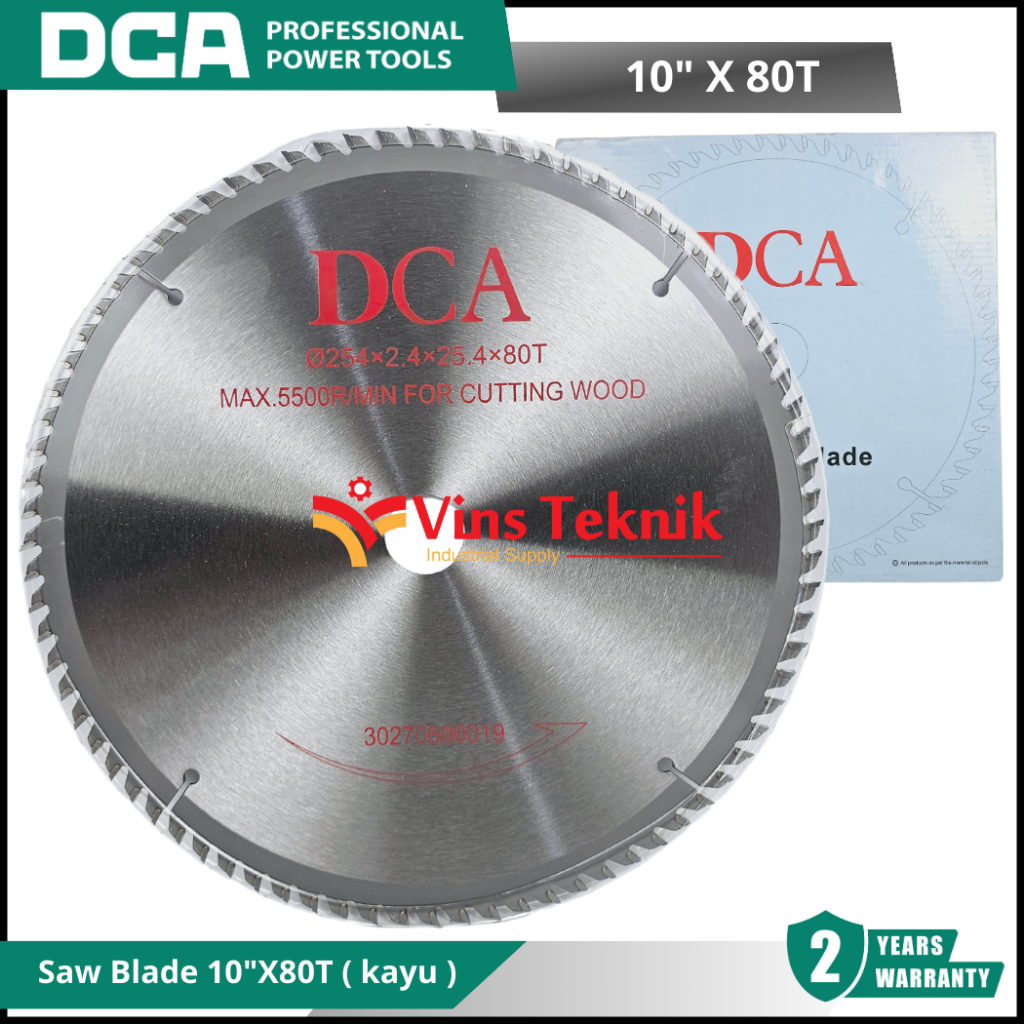 Mata Gergaji Kayu Saw Blade Miter Saw Table Saw DCA 10" X 80T