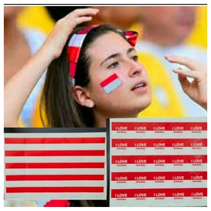 

[10PCS] STICKER PIPI HUT RI Bendera Merah Putih / Sticker Kemerdekaan