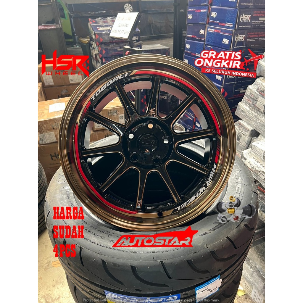 Velg Mobil Terbaru HSR TOBOALI Ring 17x8.5 Untuk Xpandersport Outlander Crv Hrv Wrv Juke Kicks XL7