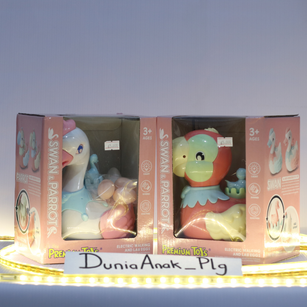 Mainan Angsa Bertelur dengan Lampu dan Musik