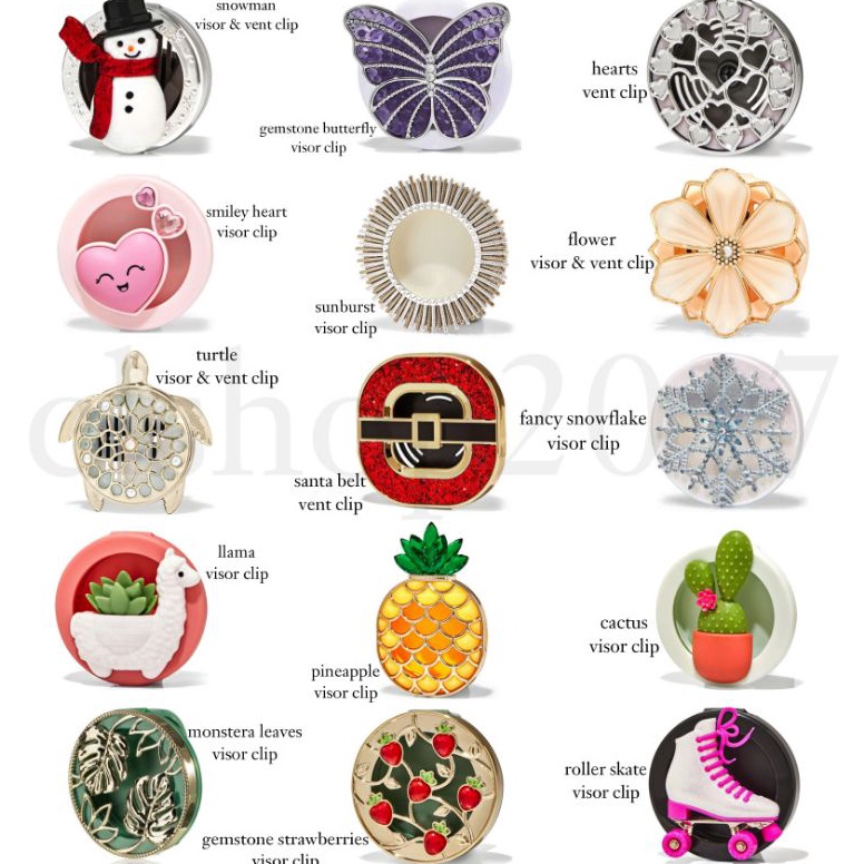 KODE I44K ONSALE HOLDER ONLY BATH  BODY WORKS BBW SCENTPORTABLE HOLDER FOR CAR VISOR VENT CLIP TYPE 