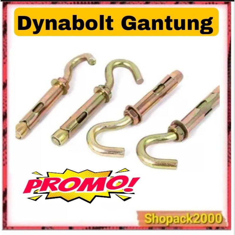 Dynabolt Gantung / Hook Dynabolt / Hook Achor Dynabolt - 8 X 60