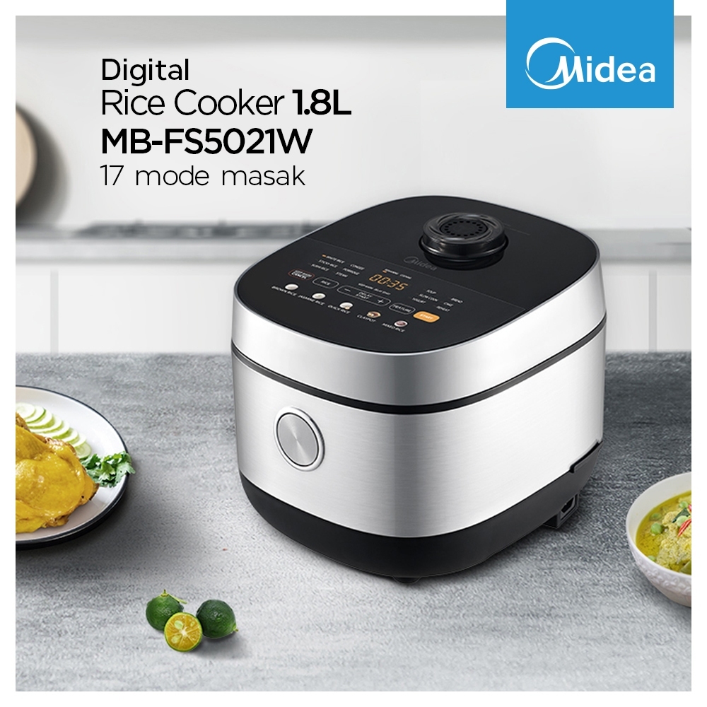 MIDEA Rice Cooker Digital 1.8L MB-FS5021W