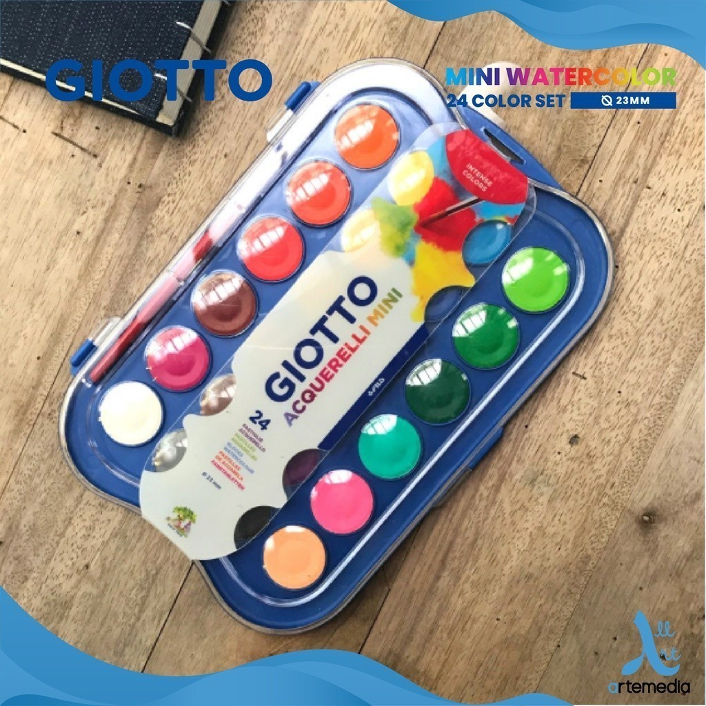 

Cat Air Giotto Acquerelli Mini Watercolor Cake Set 12 & 24 Colors
