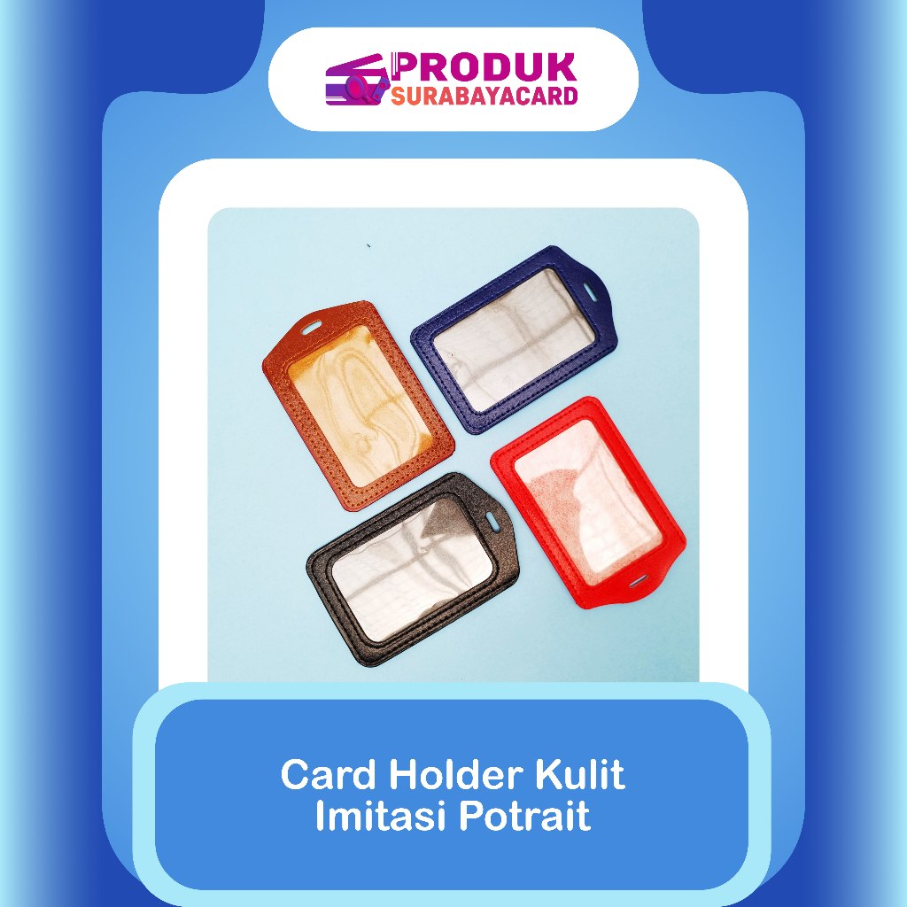 

Frame Casing Tempat ID Card Holder Kulit Imitasi Potrait