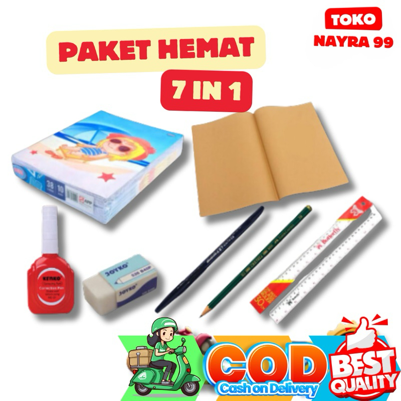 

buku tulis 7in1 cuma 55rb / buku tulis sidu 38 lembar paket hemat