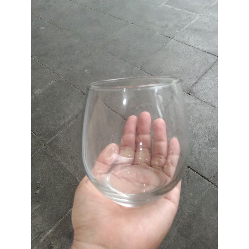 Gelas Kaca Balon / Gelas Cafe Kaca / Gelas Astetetik Kaca / Gelas Unik / Gelas kaca Wine