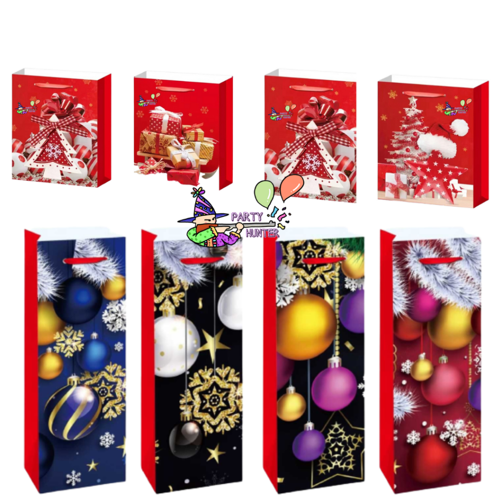 

Paper Bag Natal 3D / Christmas Hampers / Bingkisan Natal 3D / Paper Bag Botol / Tumblr / Botol Minum