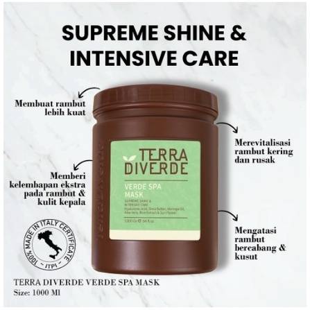 TERRA DIVERDE VERDE SPA MASK 1000 gr