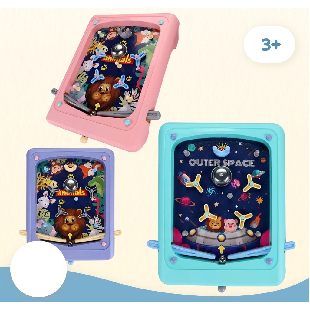 Mainan Anak Pinball Lonceng Board Game Papan Pinball Board Game Pinball Mainan Anak