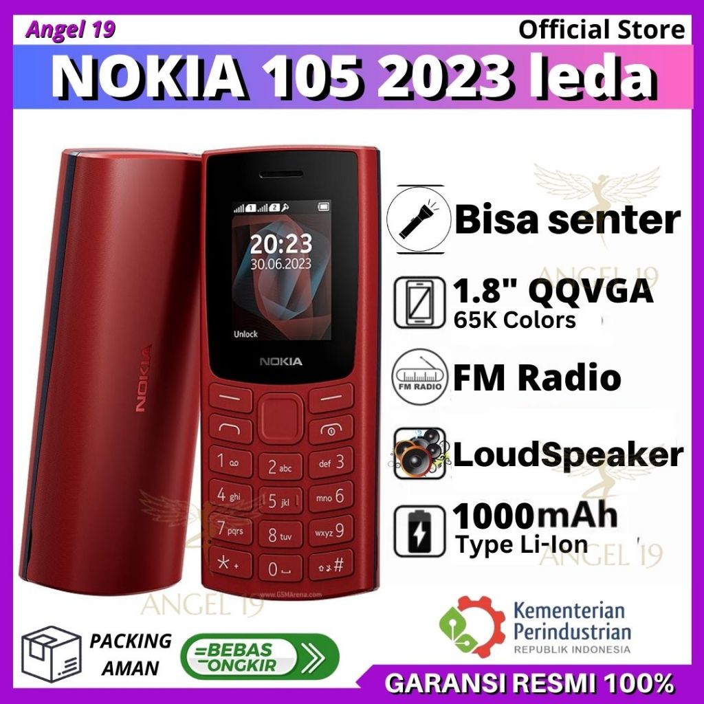 NOKIA 105 LEDA (2023) GARANSI RESMI HP CANDYBAR