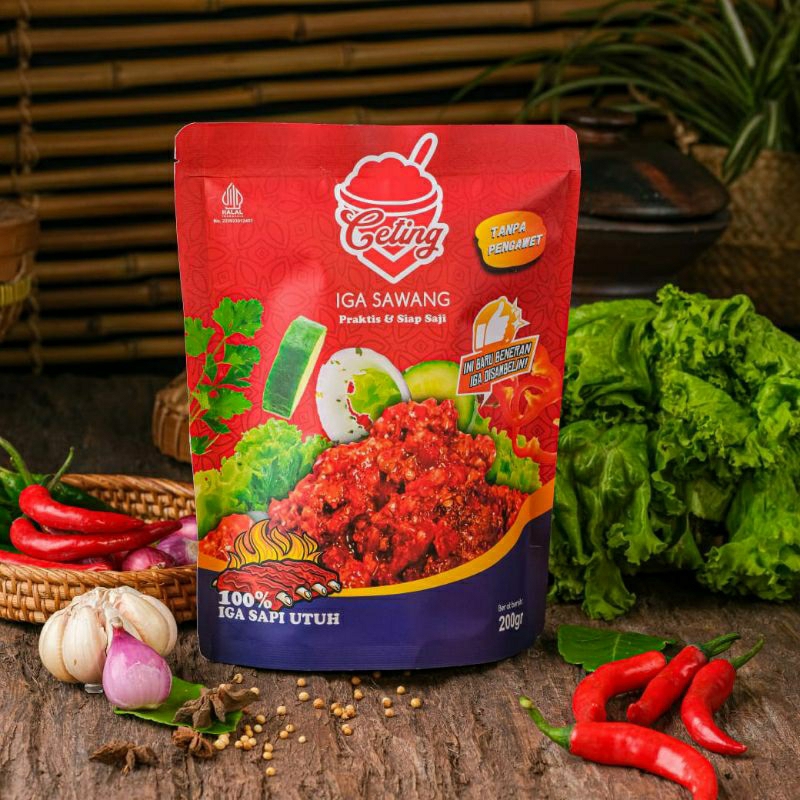 

Iga Sawang ( Sambal Bawang ) kemasan 200 gram / tanpa pengawet / lauk siap saji
