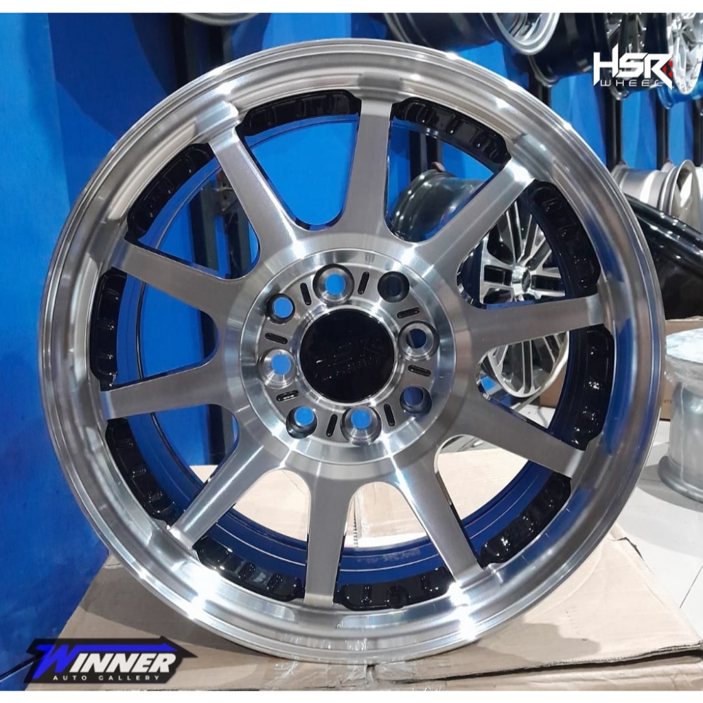 Velg Mobil HSR GYMKANA BOROKO R15 Lebar 6,5 Cocok Avanza,Xenia,Calya,Sigra PROMO