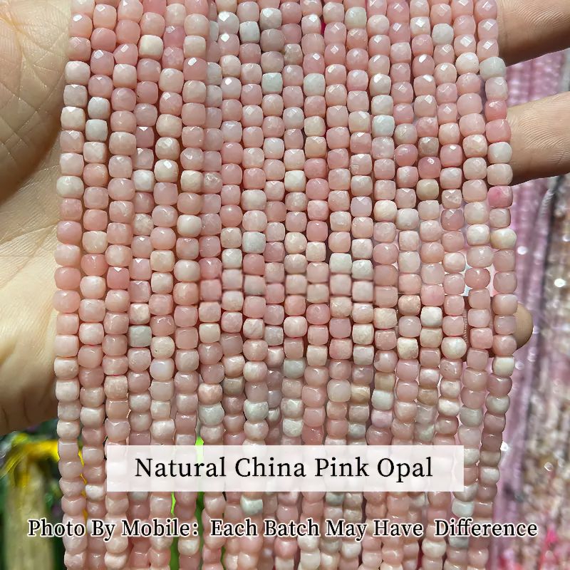 DIY GELANG Natural Stone China Pink Opal