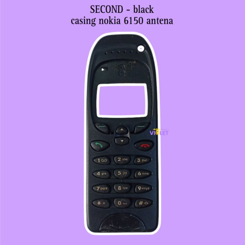 black - SECOND casing nokia 6150. casing nokia 6150 casing 6150 casing hp casing hand phone jadul ca