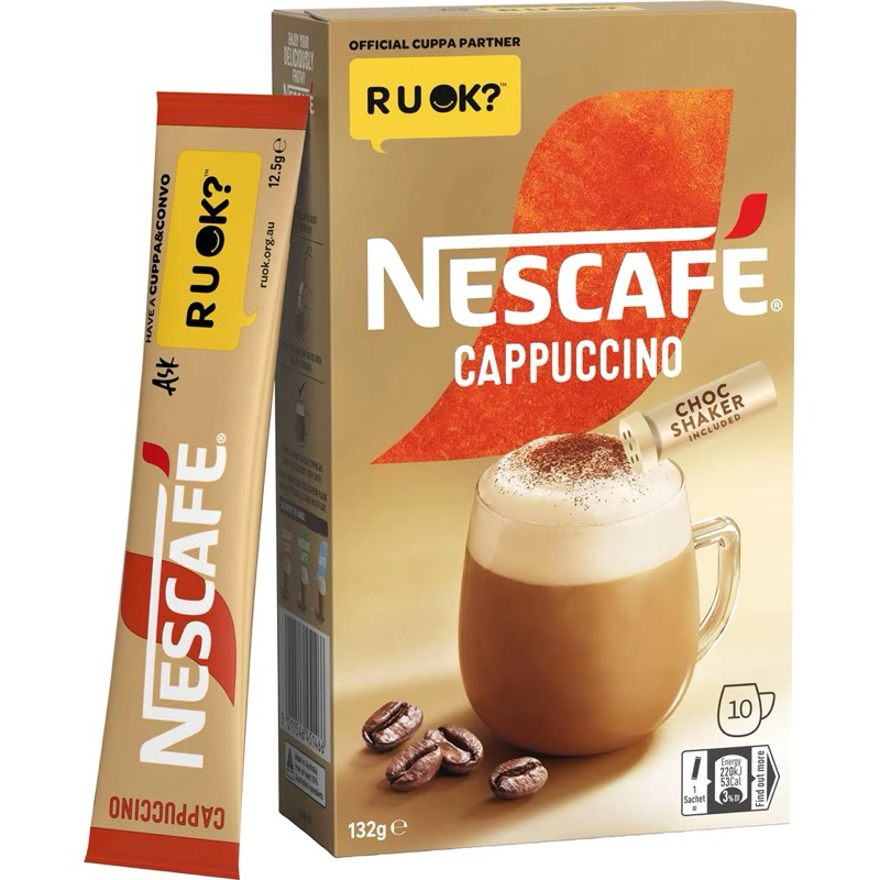 

Nescafe Cappuccino Coffee Sachets 10 Pack - Australia