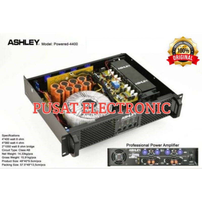 Power Amplifier Ashley Powered 4400 Class AB