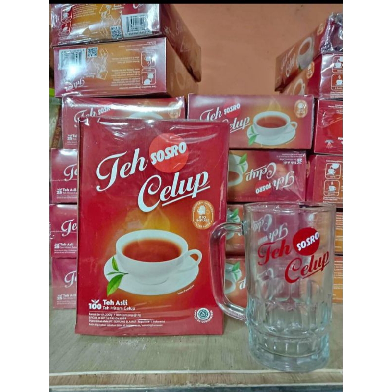 

Teh Celup Sosro Free gelas gagang 1