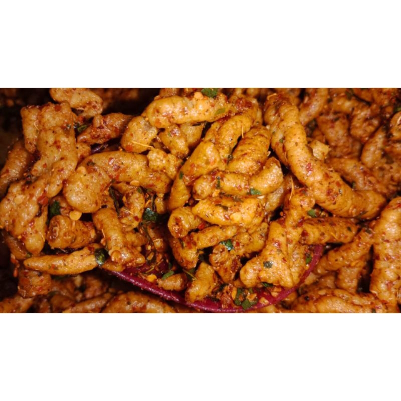 

[[100gram]] KRIPIK USUS PEDAS DAUN JERUK KEMASAN POUCH