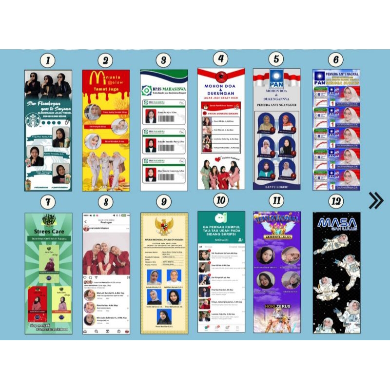 Cetak Banner Wisuda Aesthetic || Banner Padang