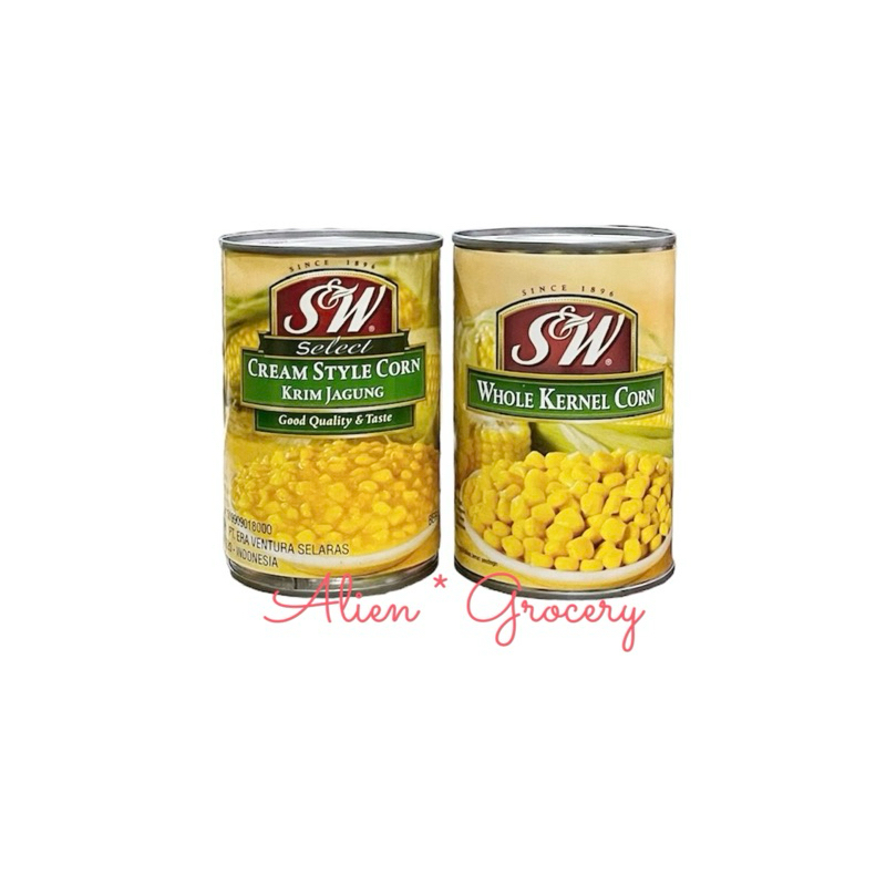 

SW Corn Can Kaleng Whole Kernel Cream Style 410gr 425gr