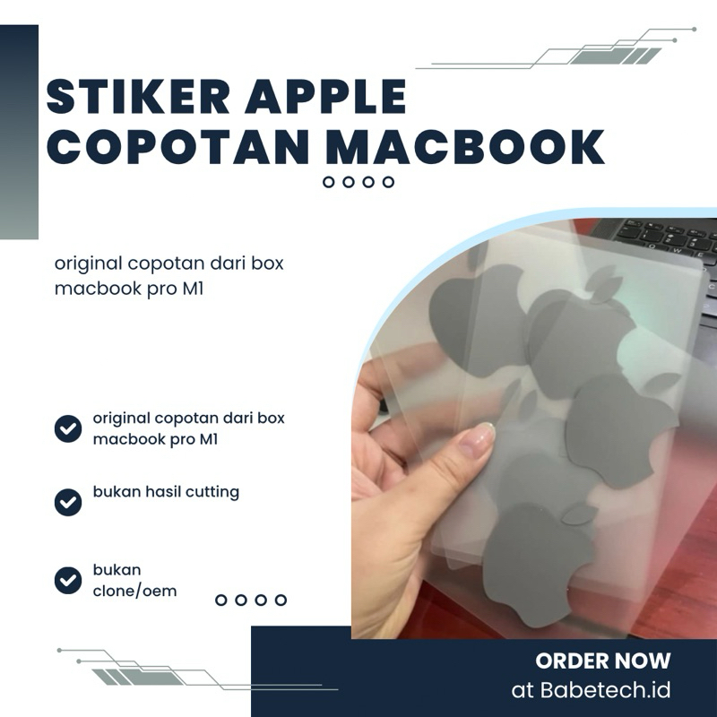 

stiker apple copotan macbook pro M1