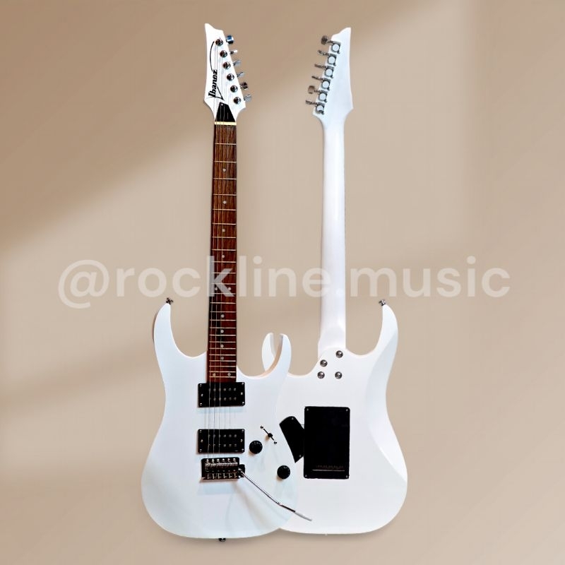 Gitar elektrik  ibanez putih gitar listrik