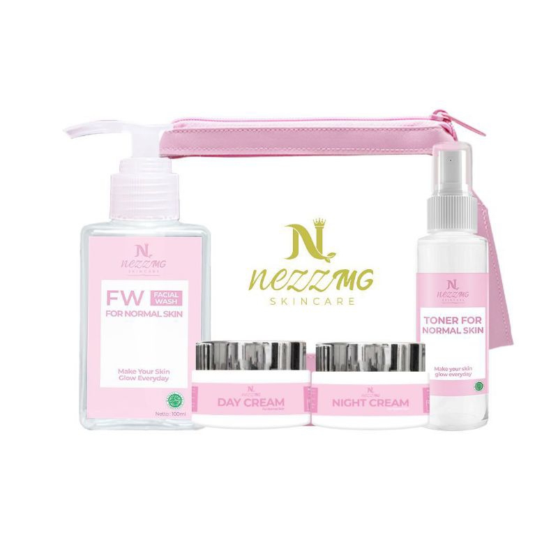 Nezzmg skincare paket reguler brightening (untuk wajah kusam,flek)