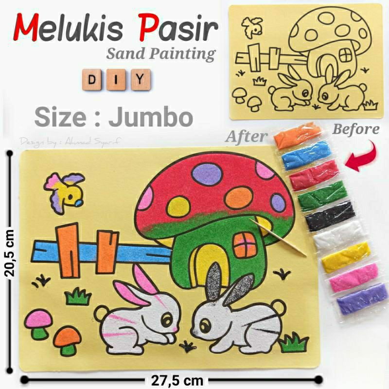 

10pcs gambar pasir jumbo