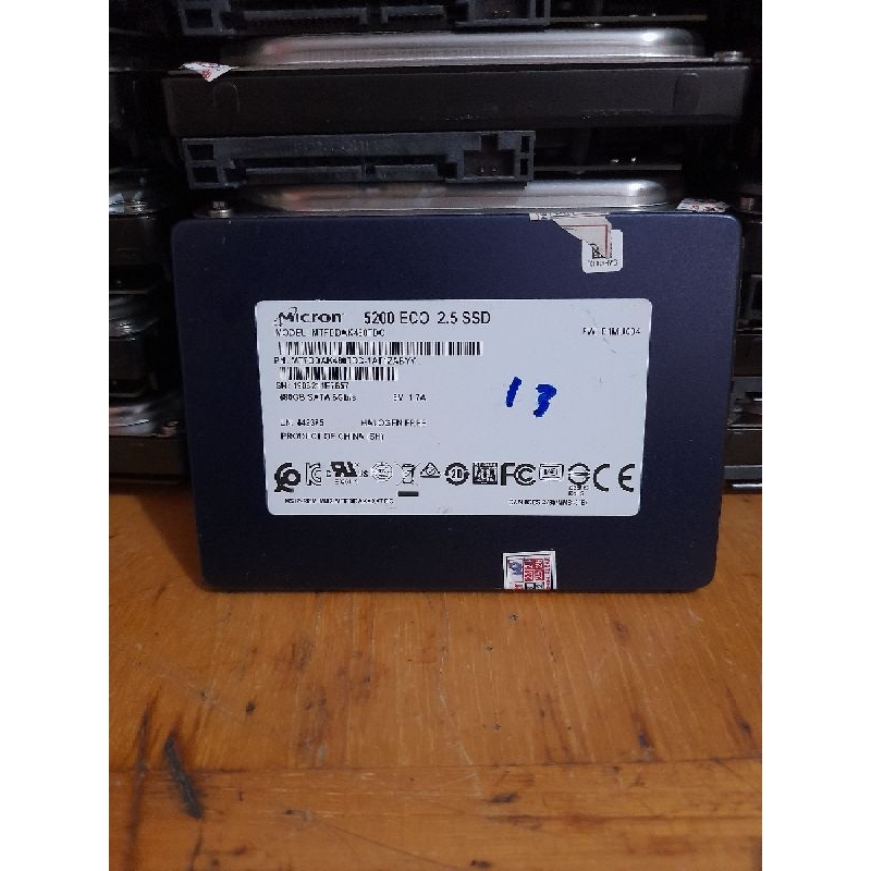 SSD Micron 480gb kesehatan +80%