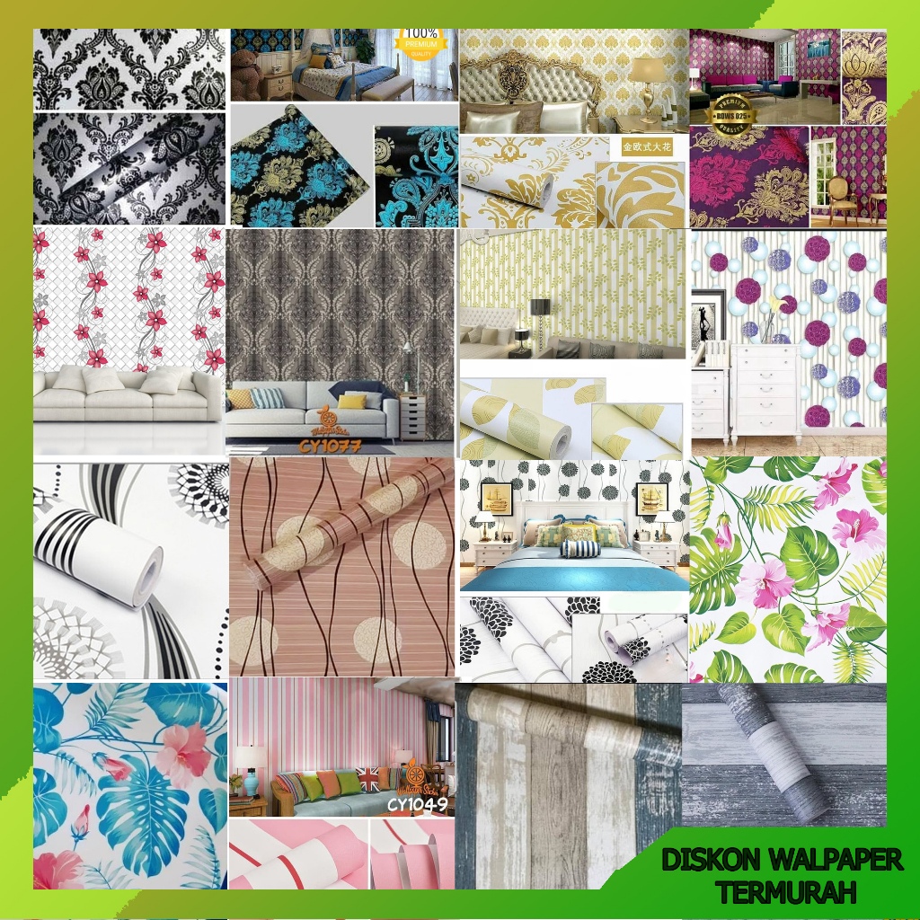 PROMO COD  WALLPAPER STICKER DINDING | WALLPAPER KAMAR TIDUR | PROMO DISKON | BRANK KCT