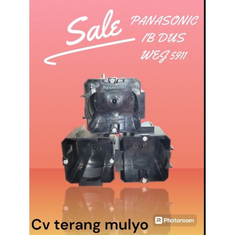 Panasonic Inbowdos / IB / Inbow Dus / Dos Hitam WEJ5911-N ib dus tebal rumah saklar 5911 ib dos
