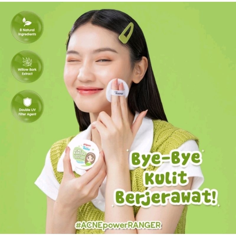 024 BEDAK PIGEON LOOSE POWDER ANTI ACNE ANTI JERAWAT / ACNE RANGER SKINCARE ANAK REMAJA HALAL AMAN  