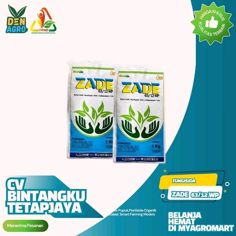 fungisida zade 63/12 WP Fungisida berspektrum luas sehingga dapat membunuh berbagai penyakit jamur K