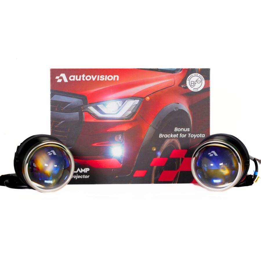 Autovision Biled Foglamp 1 dan 3 Warna 75 Watt