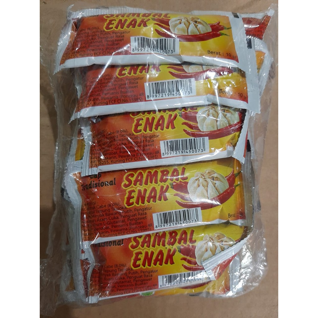 

Saos Enak Sachet Raja Tawon (isi 25 Pcs) - Saus Sachet / Saos Enak Sachet